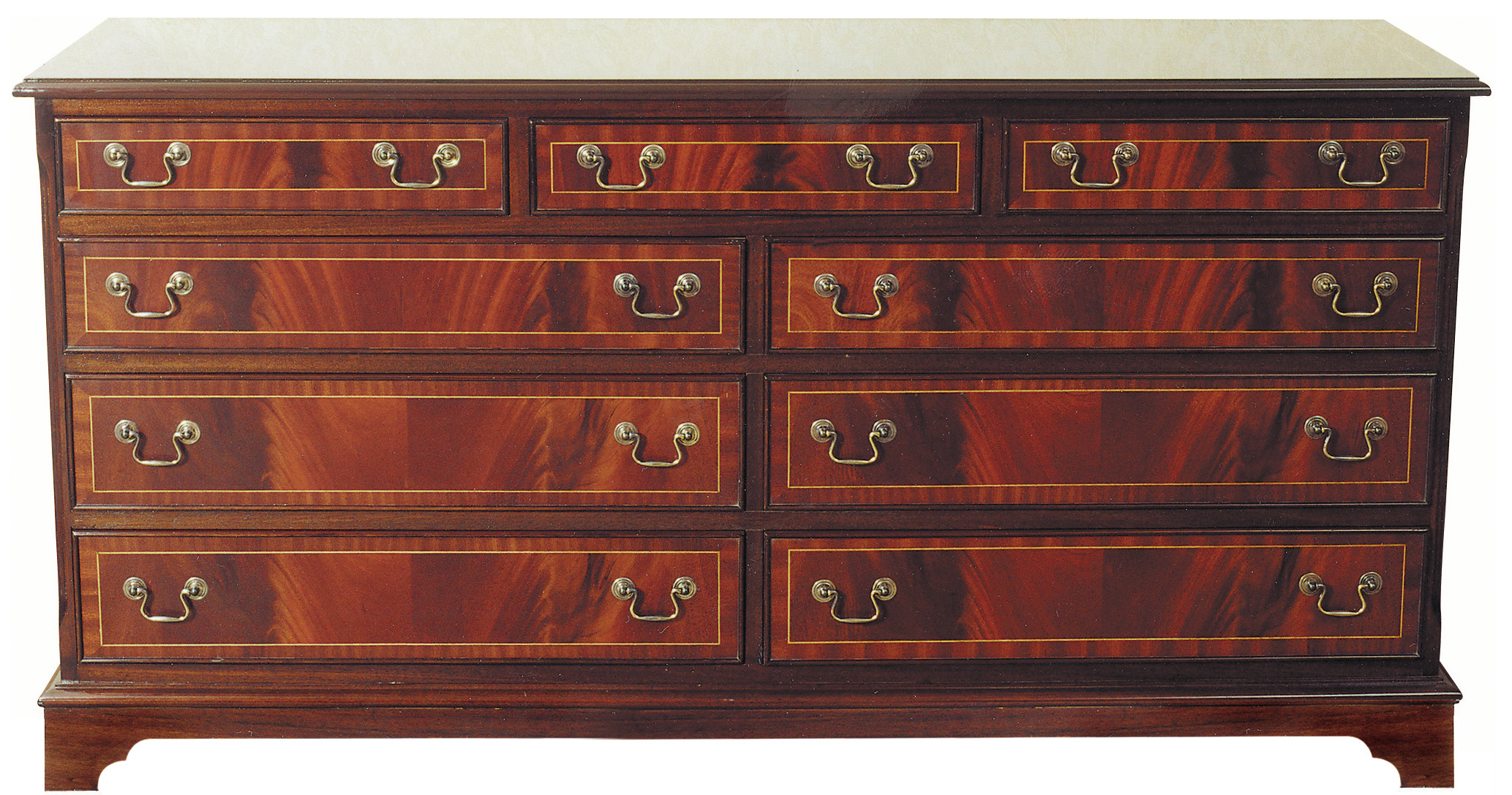 9 Drawer Inlaid Chest Chests Of Drawers