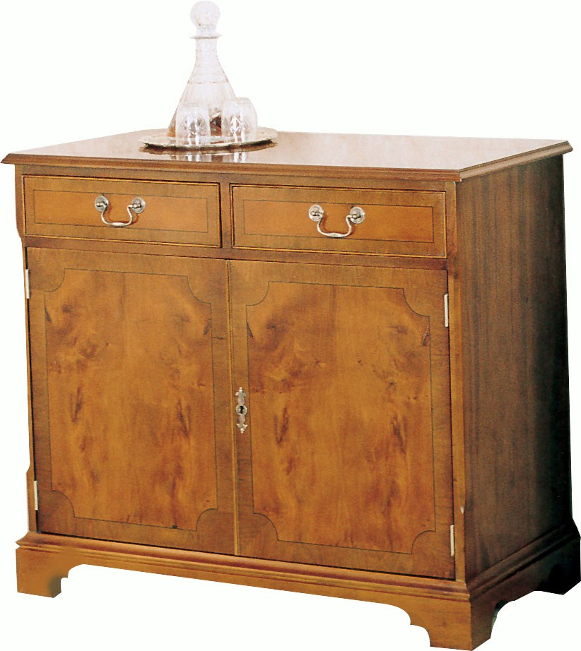 3' Flat Front Sideboard