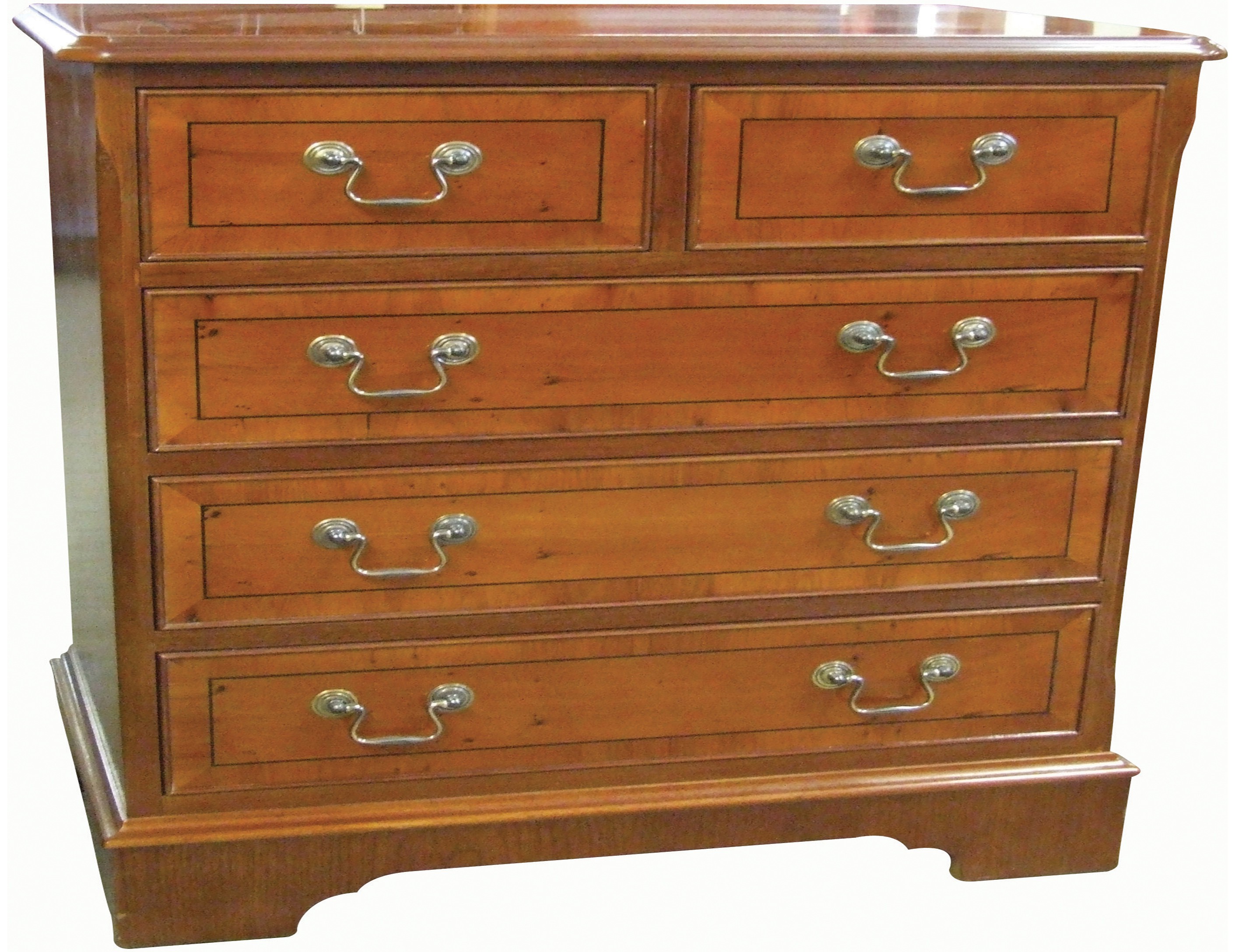 Large 5 Drawer Inlaid Chest